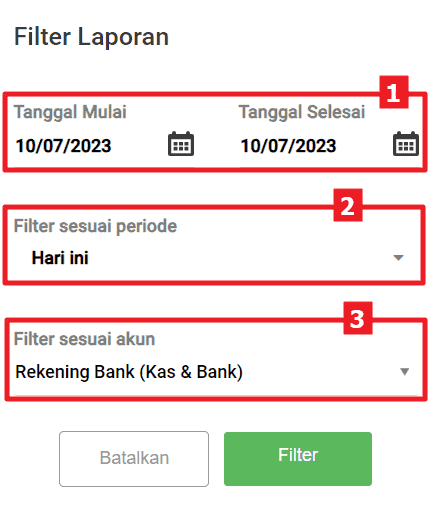 tahapan melihat mutasi rekening koran pada mekari jurnal